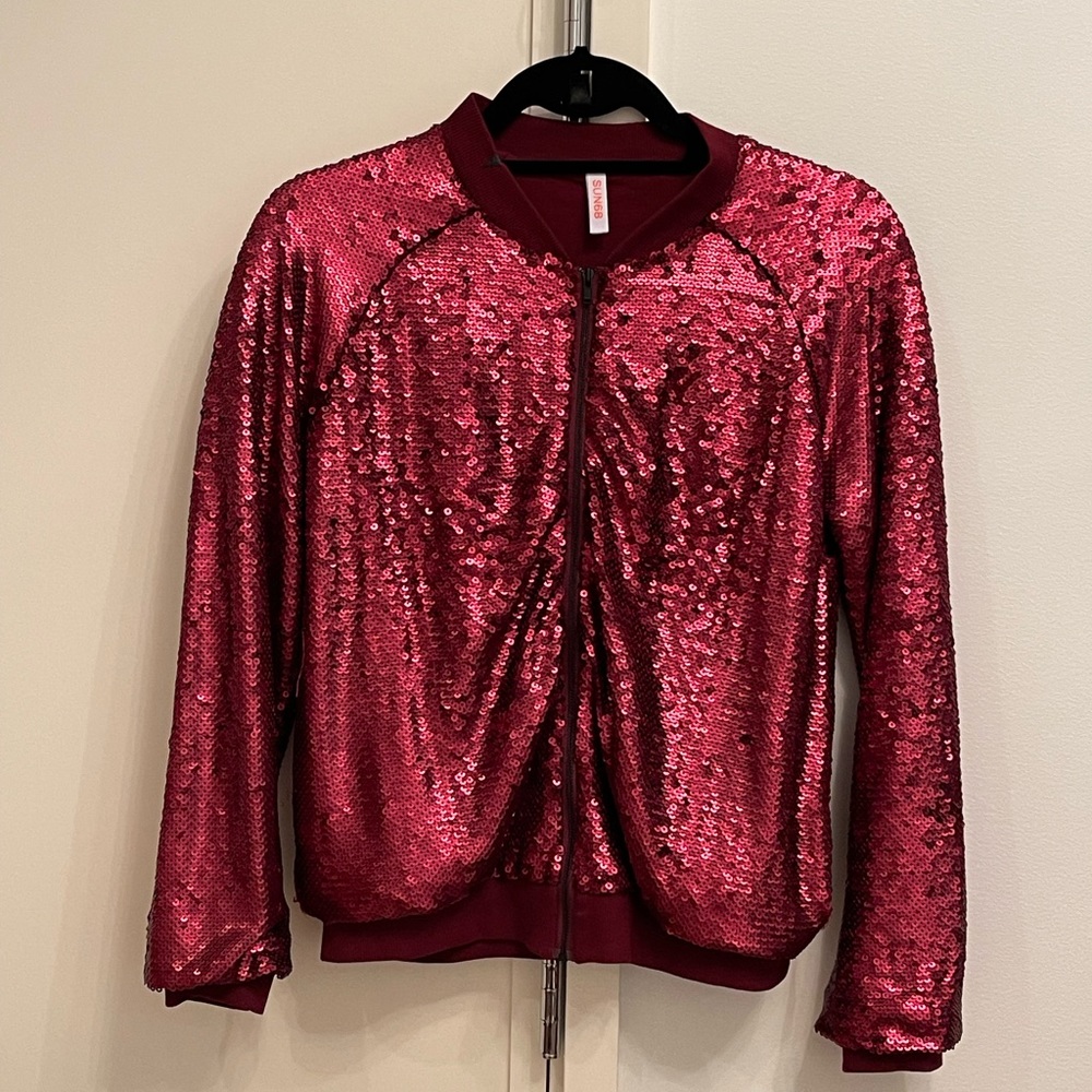 SUN68 Sequin Bomber Zip-up XS